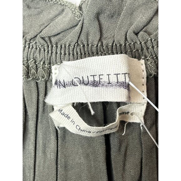 Urban Outfitters Shorts Womens Medium Romper Boho Cottage Green Ruffles Casual - Picture 5 of 16